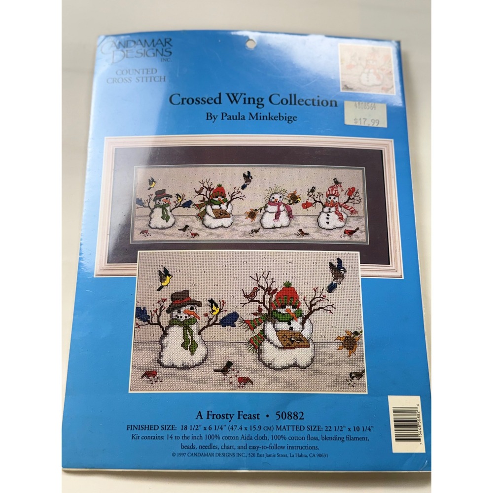 Vintage Candamar Designs A Frosty Feast Counted Cross Stitch Kit 50882